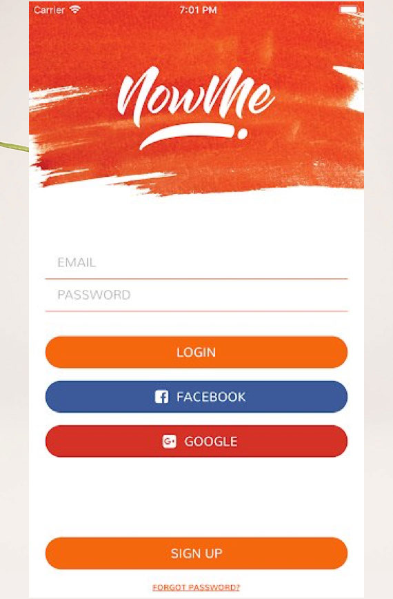Login Page NowMe